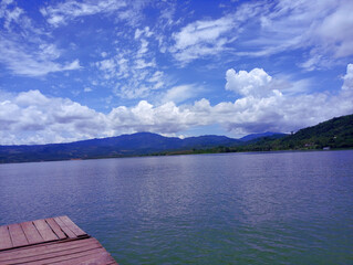 blue lagoon Tarapoto - Peru, 
Tropical jungle lagoon, tropical green lagoon.