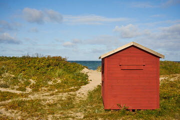 Fototapeta na wymiar Strandhaus in Dänemark