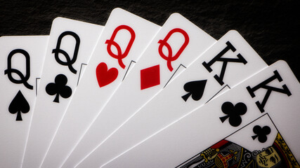 Four of a kind combination in poker