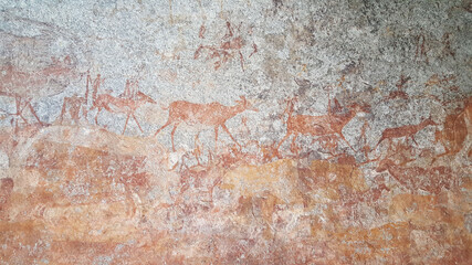 Rock art at Matobo National Park - obrazy, fototapety, plakaty