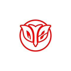 initial letter Q Z bow and arrow, modern minimalist design with circle decoration.