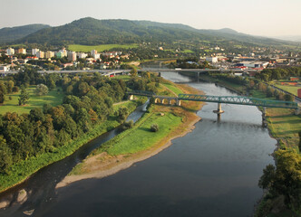 Fototapeta na wymiar Panoramic view of Decin. Czech Republic