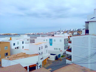 
View of the Punta Hermosa beach, Lima - Peru, beach houses, 
beach Per&uacute;.
