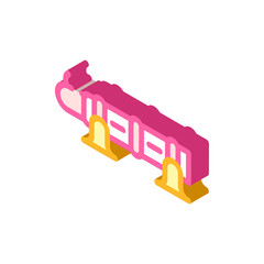 bombard weapon isometric icon vector illustration color