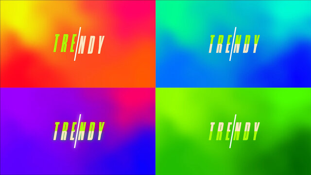 Trendy Modern Slice Titles
