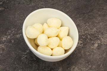 Natural tasty baby Mozarella cheese