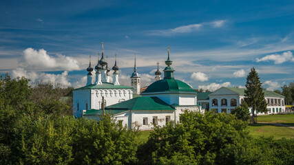 Fototapeta na wymiar old Russian church in the village