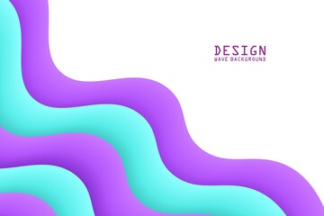 blue and purple wave background