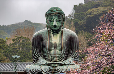 The Great Daibutsu Buddha statue in Kamakura, Japan