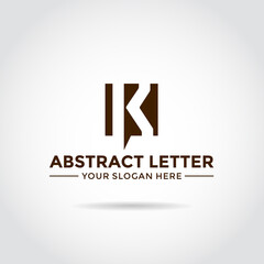 Abstract Letter K Logo design. vector illustration eps.10