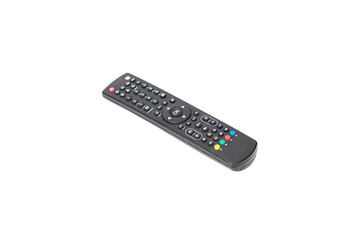 TV remote isolated on white background, mock up