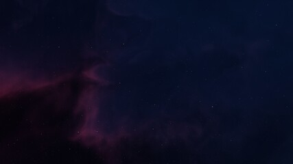 Science fiction illustrarion, deep space nebula, colorful space background with stars 3d render