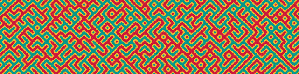 Abstract Geometric Pattern generative computational art illustration