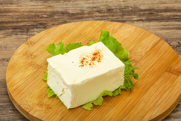 Greek traditional soft feta cheese