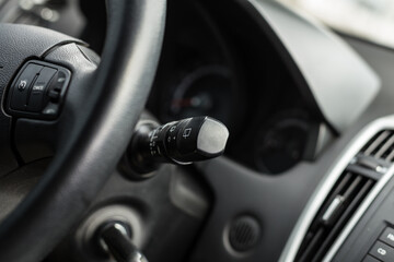 Car interior, details close up