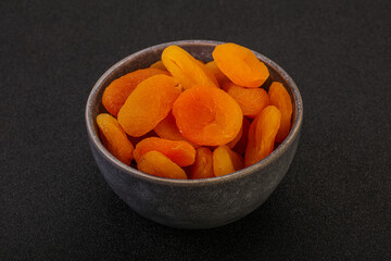 Sweet tasty dried apricot heap