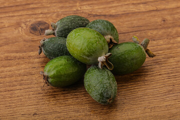 Tropical green sweet fruit Feijoa