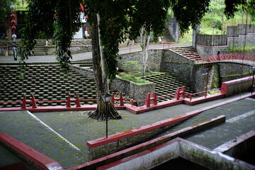 Unique architecture of the Sendangsono Maria Cave complex is a spiritual tourist spot in the hills of Yogyakarta.