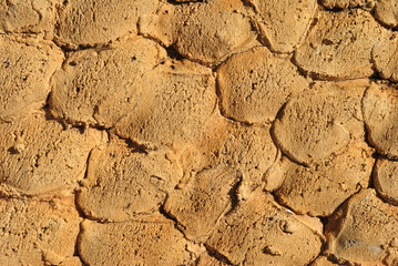 Close Up of Rough Textured Wall with Fish Scale Pattern  © eyepals