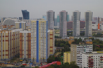 Fototapeta na wymiar Moscow, Russia - August 25, 2020: Khoroshyovsky district