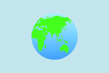 planet icon on light background, vector
