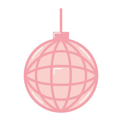 disco ball on white background