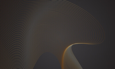 Abstract elegant background with luxurious flowing lines. Vector