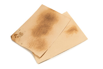 Old crumpled beige paper background.