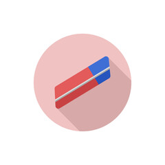 Vector flat design icon Eraser