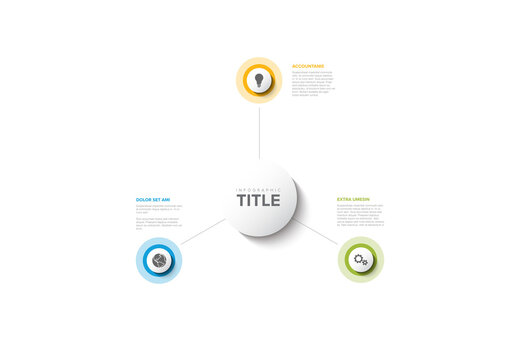Simple Infographic with three Elements