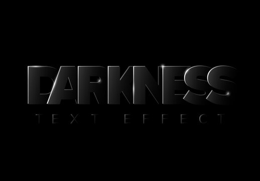 Darkness Editable Text Effect