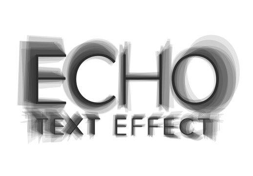 Echo Text Style Effect