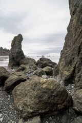 Rock Formation on Ruby Beach, Olympic National Park, WA