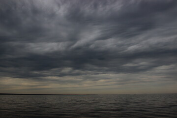 clouds over the river
