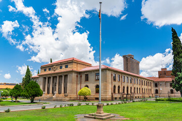 The Supreme Court of Appeal and front garden in free state Bloemfontein South Africa