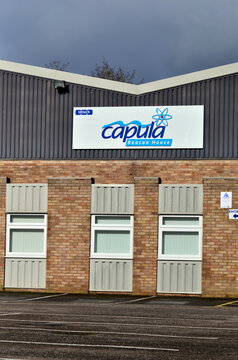 Stone / United Kingdom - March 8 2020: Capula company logo in Opal Business Park in Stone, Staffordshire.