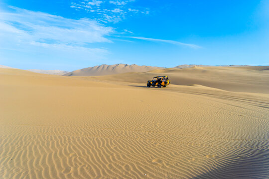 sand dunes in Peru near the Huacachina village