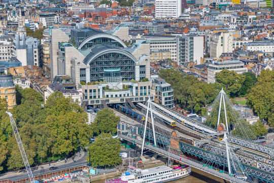 Aerial view of Charing Cross railway station