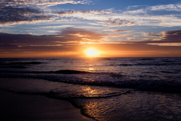 Fototapeta na wymiar 吹上浜の日没 