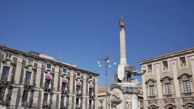 dell'Elefante fountain in Catania, Sicily.