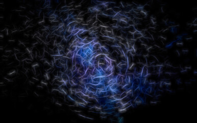Abstract blue background with white stars