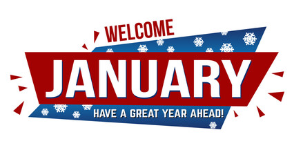 Welcome january banner design