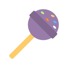 Sweet lollipop, Christmas sweets icon. Vector illustration.