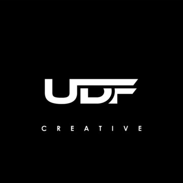UDF Letter Initial Logo Design Template Vector Illustration