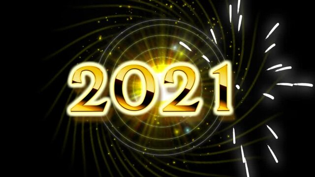 Golden Happy New Year 2021 ALPHA