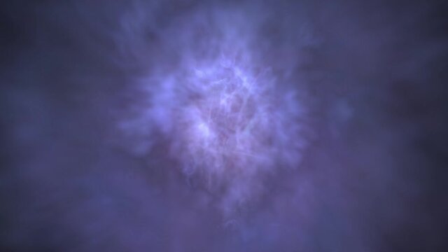Lilac clouds move endlessly.
