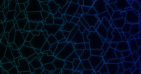 Render with tiles of glowing lines