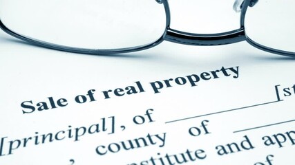 Sale of real property dolly shot. - Powered by Adobe