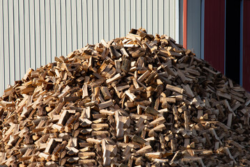 big pile of firewood