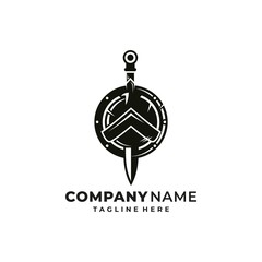 Shield Sword Guardian Logo Template
